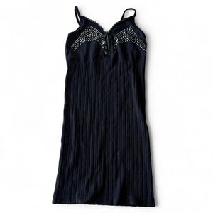 Leg Avenue Black Studded Tank Top